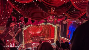 Piccadilly Theatre Grand Circle E23 view from seat photo