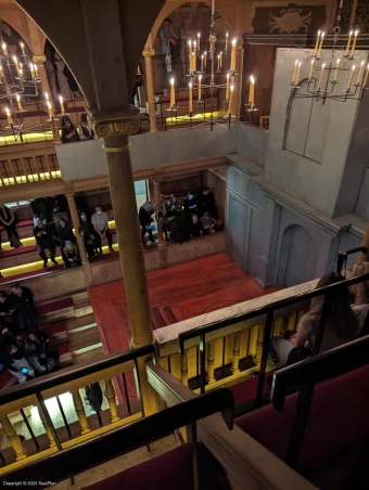 Sam Wanamaker Playhouse Playhouse Upper Gallery D1 view from seat photo