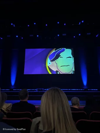 London Palladium Stalls D16 view from seat photo