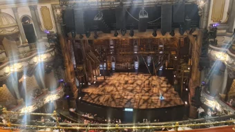 Victoria Palace Theatre Grand Circle D17 view from seat photo