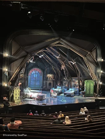 Barbican Theatre Stalls BXB2 view from seat photo