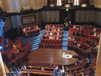 London County Hall South Gallery D9 view from seat photo