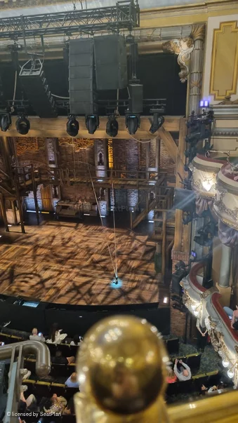 Victoria Palace Theatre Grand Circle A6 view from seat photo