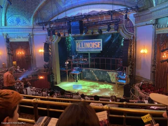 St James Theatre Mezzanine L24 view from seat photo