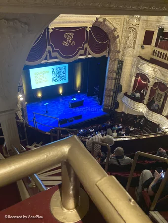 Richmond Theatre Upper Circle Platform B2 view from seat photo