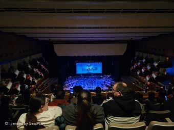 Royal Festival Hall Balcony N32 view from seat photo