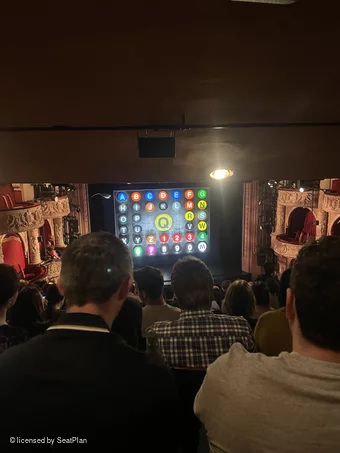 Shaftesbury Theatre Royal Circle M25 view from seat photo