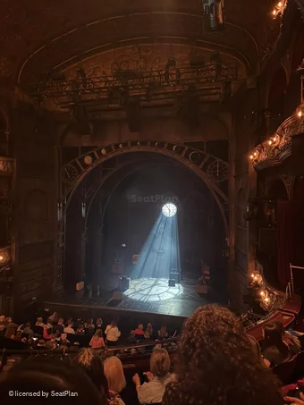 Palace Theatre Dress Circle D11 view from seat photo