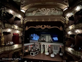 Apollo Theatre Dress Circle C18 view from seat photo