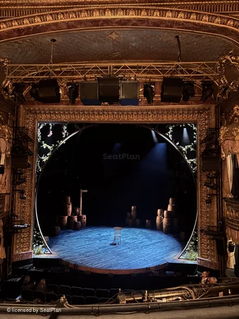 Theatre Royal Haymarket Royal Circle B12 view from seat photo