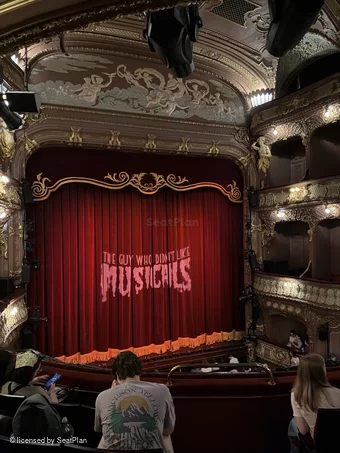Apollo Theatre Dress Circle E23 view from seat photo