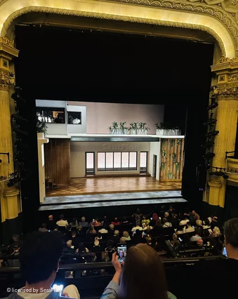 Hudson Theatre Dress Circle B106 view from seat photo