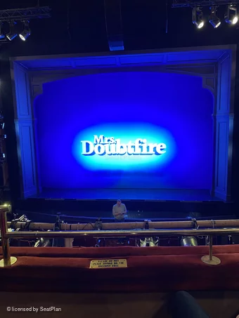 Shaftesbury Theatre Royal Circle B17 view from seat photo