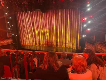 Broadhurst Theatre Mezzanine F2 view from seat photo