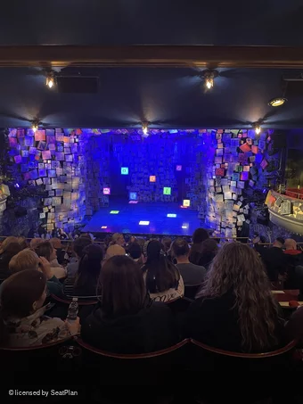 Cambridge Theatre Dress Circle H13 view from seat photo