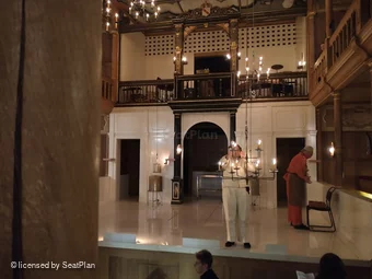 Sam Wanamaker Playhouse Playhouse Lower Gallery A11 view from seat photo
