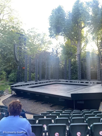 Regent's Park Open Air Theatre Lower Left H10 view from seat photo