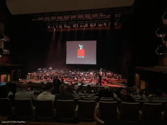 Royal Festival Hall Rear Stalls BB14 view from seat photo