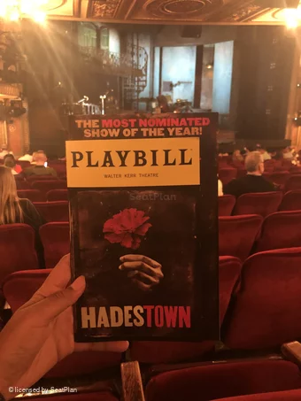 Walter Kerr Theatre Orchestra R7 view from seat photo