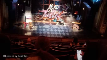Stephen Sondheim Theatre Mezzanine JJ113 view from seat photo