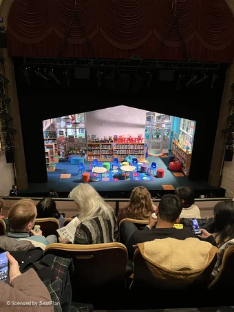 Samuel J. Friedman Theatre Mezzanine B108 view from seat photo