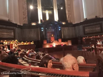 London County Hall Courtroom Stalls D88 view from seat photo