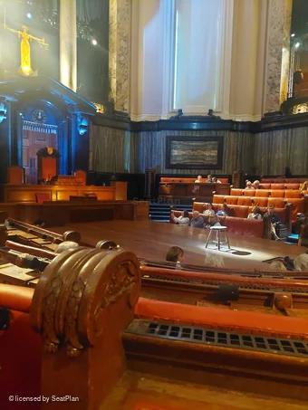 London County Hall Courtroom Stalls D87 view from seat photo
