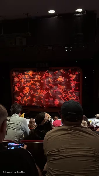 Minskoff Theatre Mezzanine F133 view from seat photo