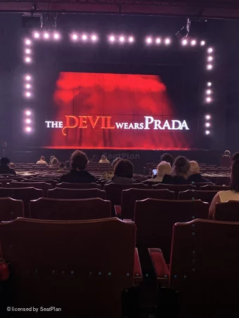 Dominion Theatre Stalls V29 view from seat photo