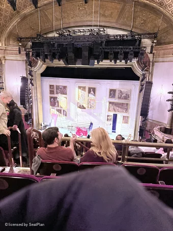 St James Theatre Mezzanine M6 view from seat photo