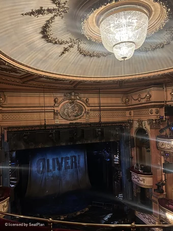Gielgud Theatre Grand Circle C22 view from seat photo
