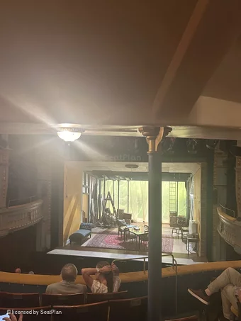 Harold Pinter Theatre Dress Circle F1 view from seat photo