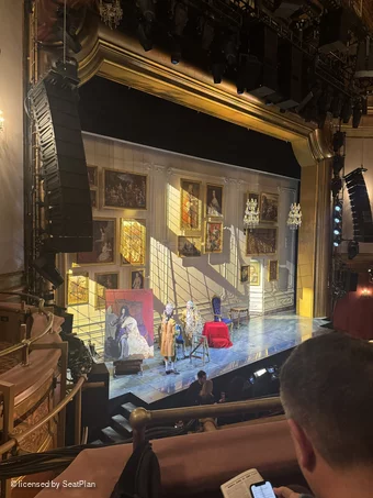 St James Theatre Mezzanine B23 view from seat photo