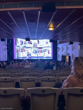 Savoy Theatre Stalls S6 view from seat photo