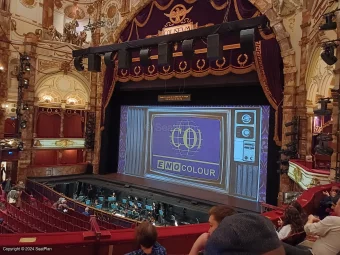 London Coliseum Dress Circle D4 view from seat photo