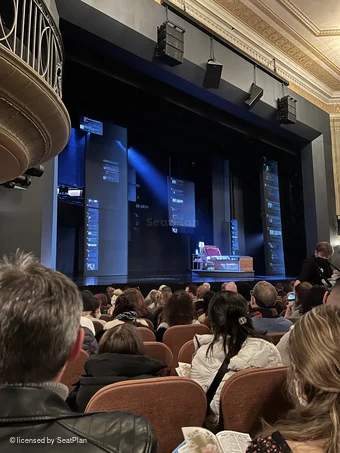 Music Box Theatre Orchestra K17 view from seat photo