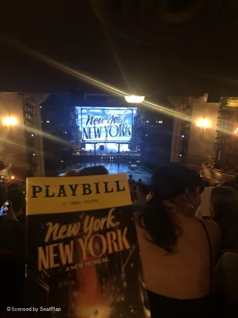 St James Theatre Mezzanine R111 view from seat photo