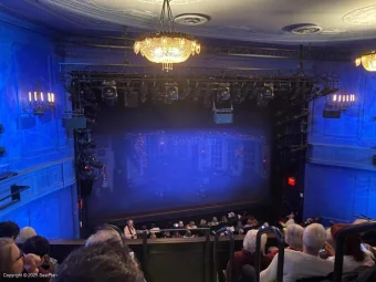 Hayes Theater Mezzanine E1 view from seat photo