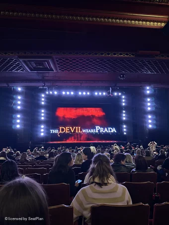 Dominion Theatre Stalls V29 view from seat photo