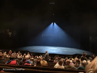 Barbican Theatre Stalls M21 view from seat photo