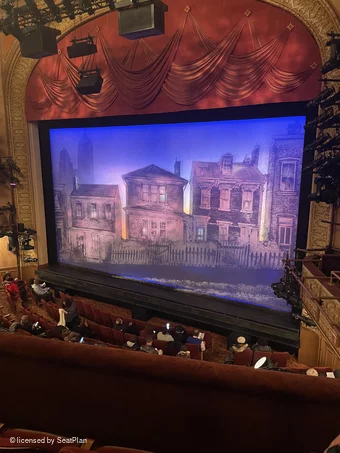 Barrymore Theatre Front Mezzanine C14 view from seat photo