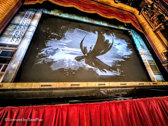 Palace Theatre Stalls AA28 view from seat photo