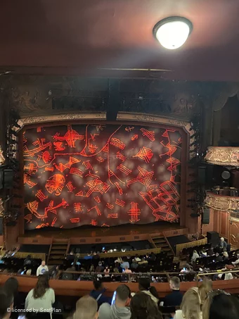 Lyceum Theatre Royal Circle H32 view from seat photo