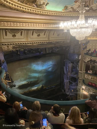 Sondheim Theatre Grand Circle E27 view from seat photo