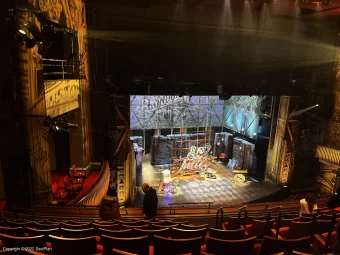 Stephen Sondheim Theatre Mezzanine HH9 view from seat photo