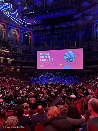 Royal Albert Hall Stalls L 786 view from seat photo