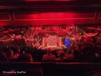 Piccadilly Theatre Grand Circle K17 view from seat photo