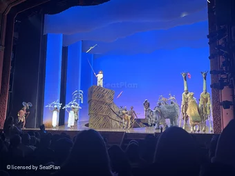 Lyceum Theatre Stalls K14 view from seat photo