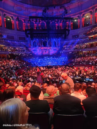 Royal Albert Hall Stalls K 1178 view from seat photo
