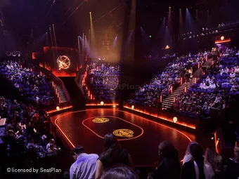 Canary Wharf Theatre District 1 H54 view from seat photo